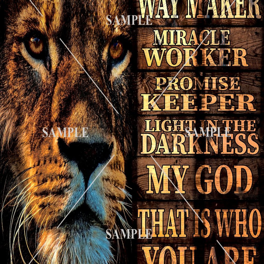 Way Maker 11x14 wood wall art